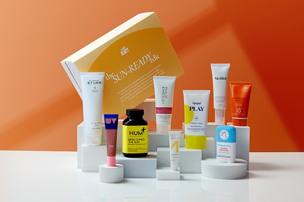 the sun ready edit box featuring 9 different products in various sizes