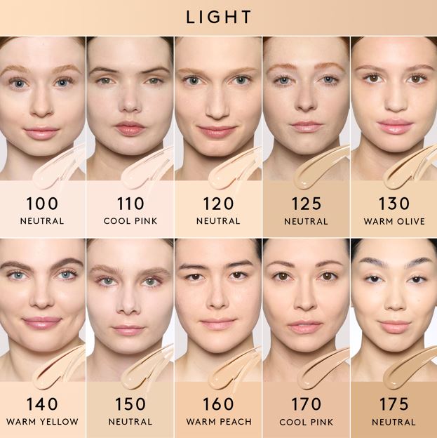  A Fenty Beauty foundation shader finder for Pro Filt'r Soft Matte Longwear Foundation for light tones.