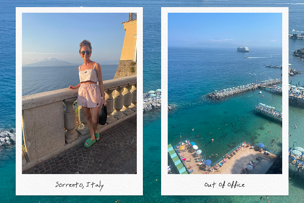 A collage image of Cult Beauty's summer in Sorrento