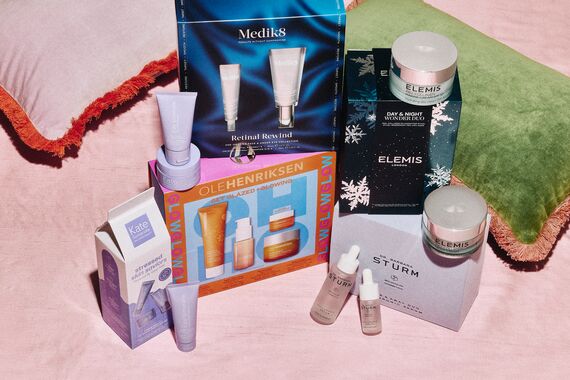 A selection of skincare gifts from Cult Beauty's 2025 holiday offering.