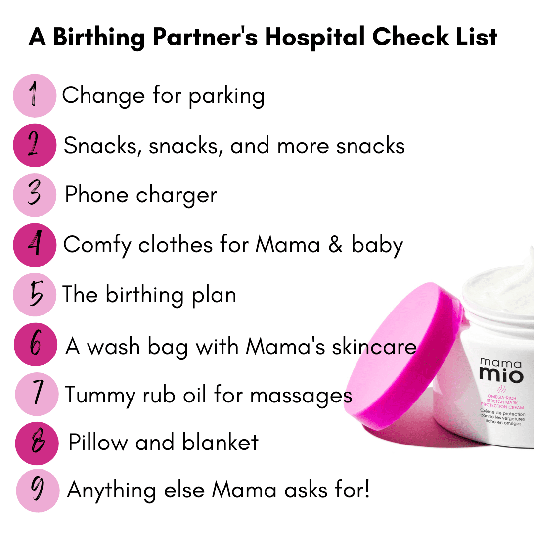 birthing partner checklist