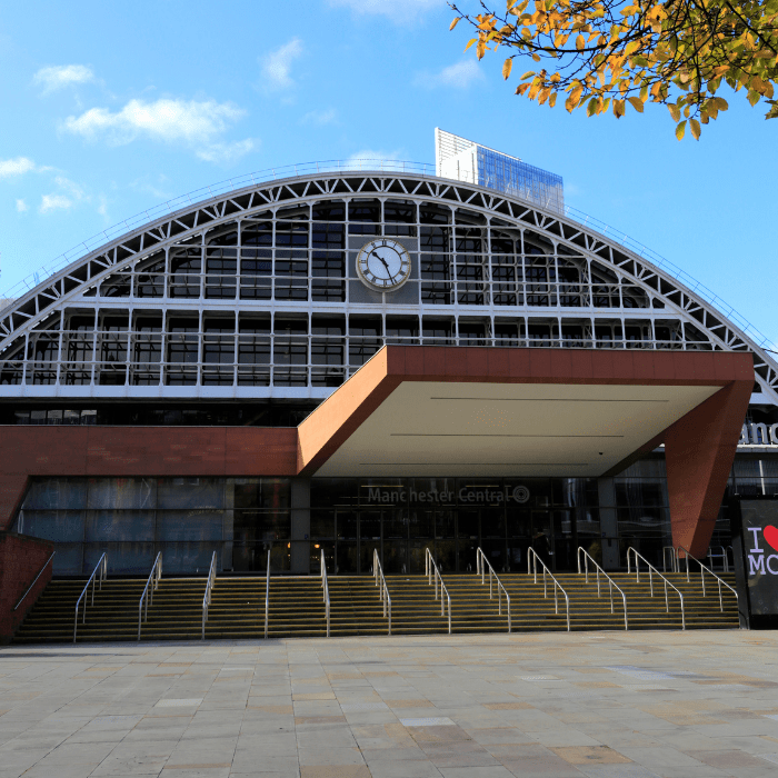 Manchester Central Convention Complex, formerly known as GMEX, which has hosted gigs from some of Madchester's biggest acts, including New Order and Happy Mondays
