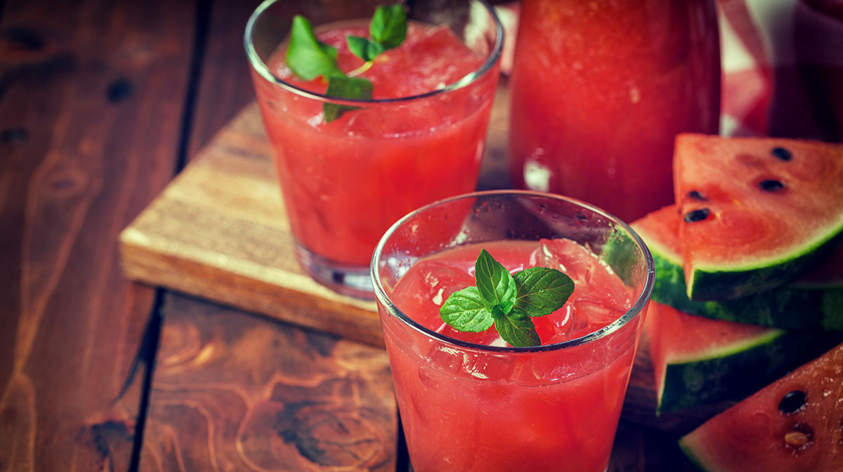 Watermelon and cranberry cooler