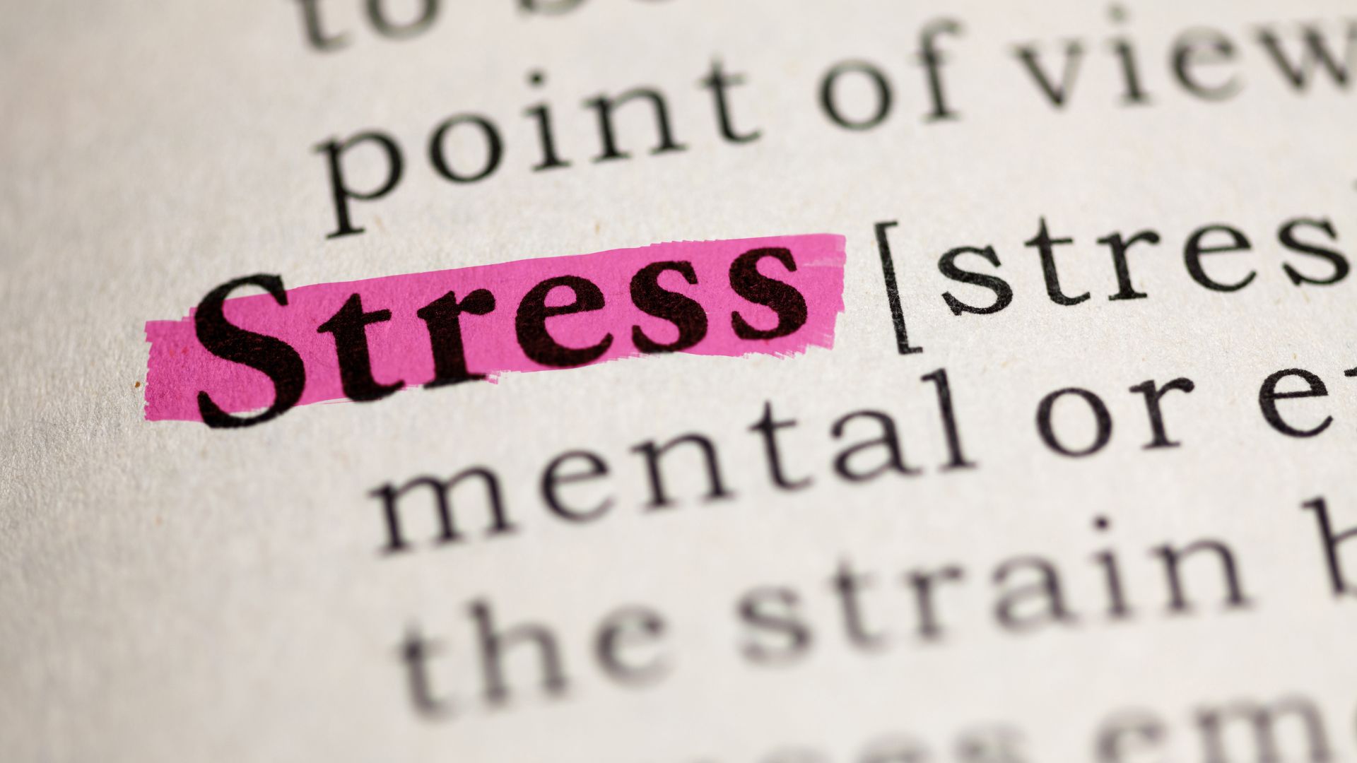 Stress – How to Recognise and Manage It
