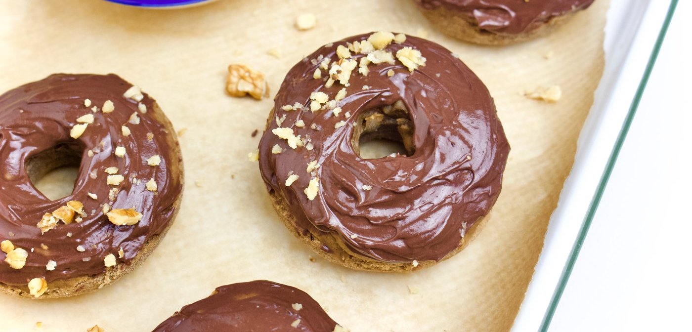 Mighty Salted Caramel and Chocolate Protein Donuts