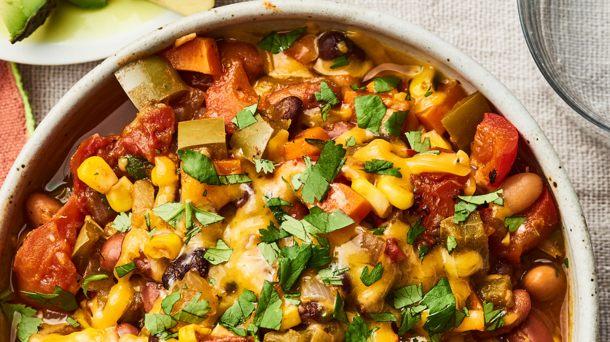 Delicious and Spicy Vegetarian Chili