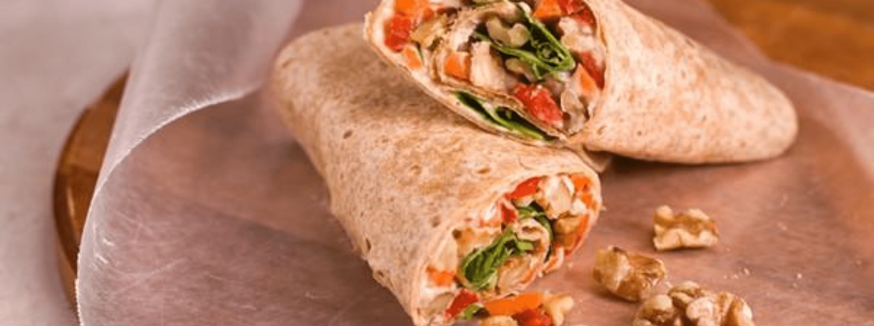 Hummus and Grilled Vegetable Wrap
