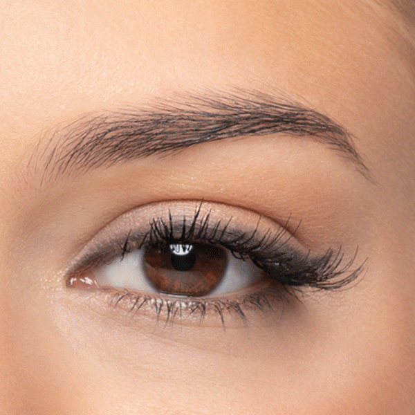 Using a spoolie, brow powder and gel for the perfect natural brow