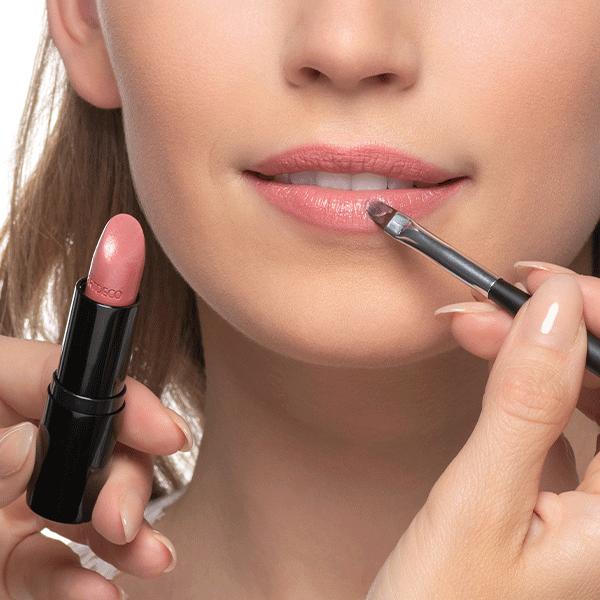 Apply magic fix to lock lipstick in place