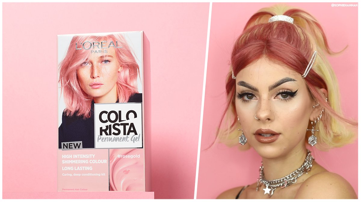 10. L'Oreal Paris Colorista Semi-Permanent Hair Color for Brunettes, Rose Gold - wide 8