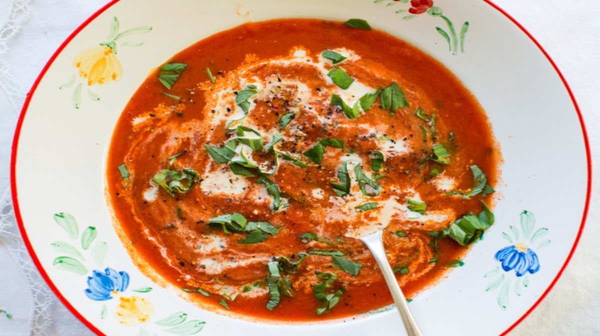 Roast Tomato and Basil Soup