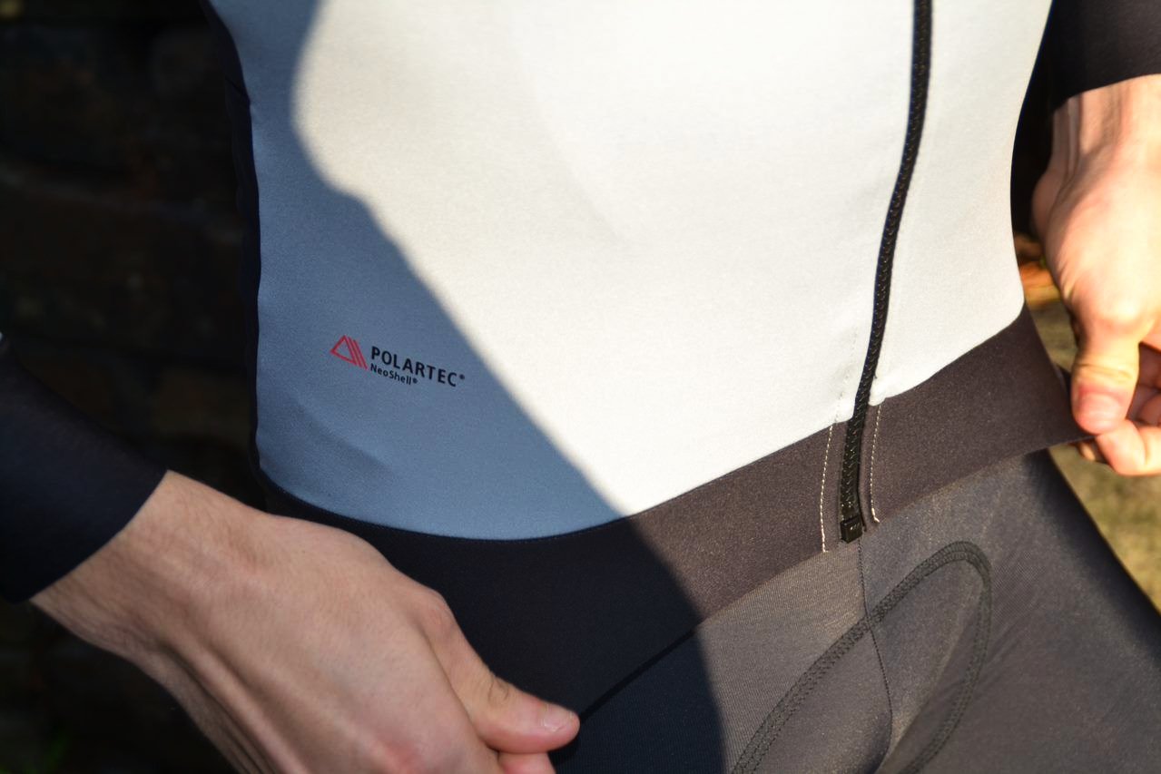 Polartec logo on the Sportful Fiandre Pro Medium Jacket