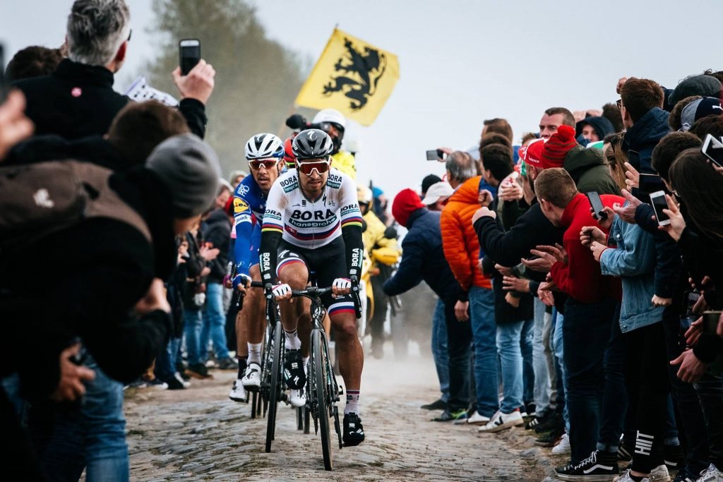 Peter Sagan riding Paris-Roubaix