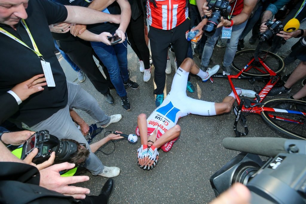 Mathieu Van Der Poel collapsed after Amstel Gold 2019