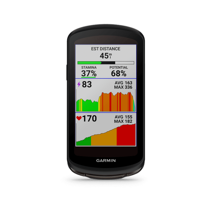 A Garmin Edge 1040 screen