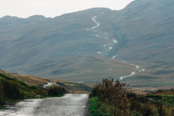 Hardknott pass in the Lake District