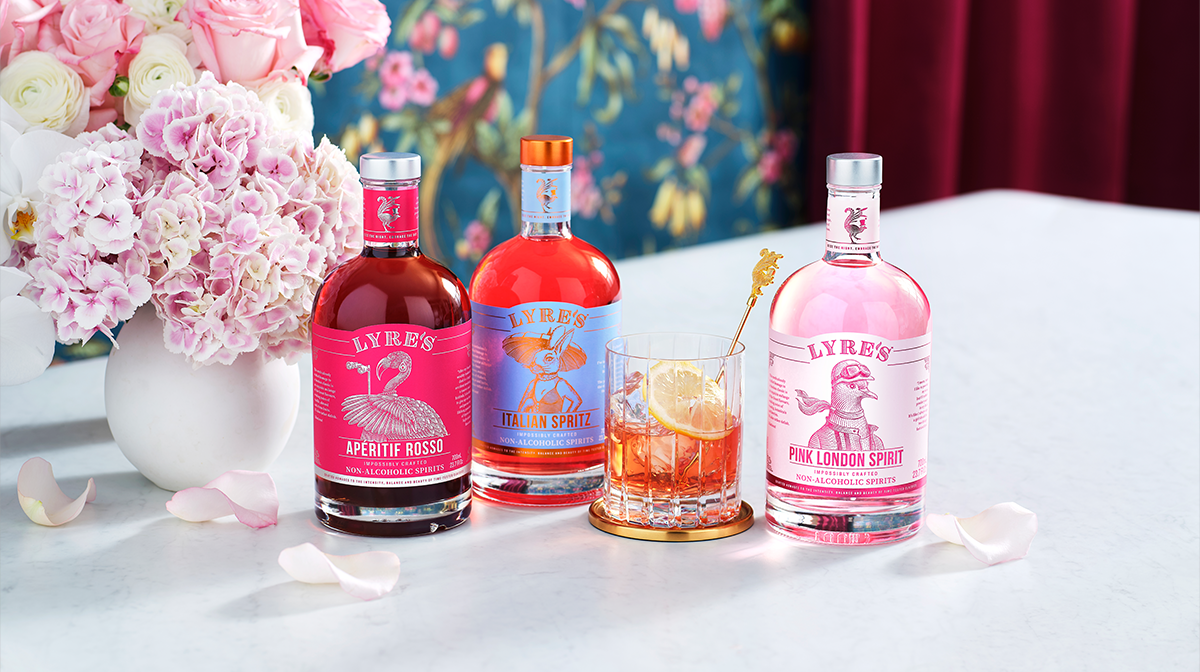 Lyre’s Pink London Negroni