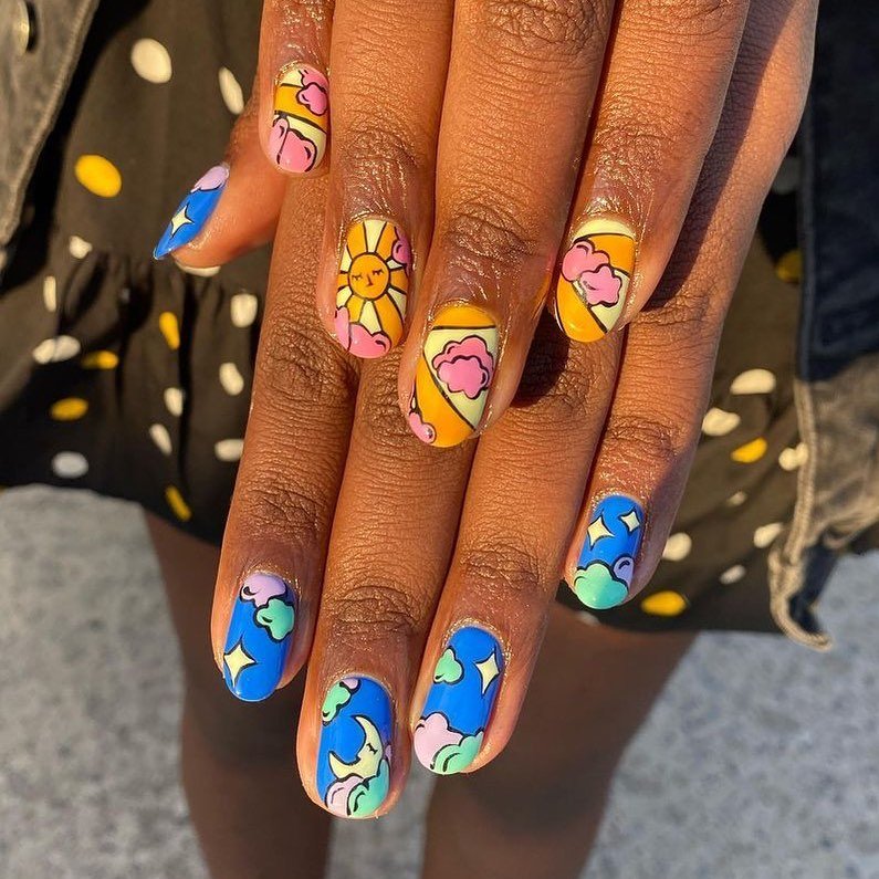 Funky nail art by NailsAtJessies