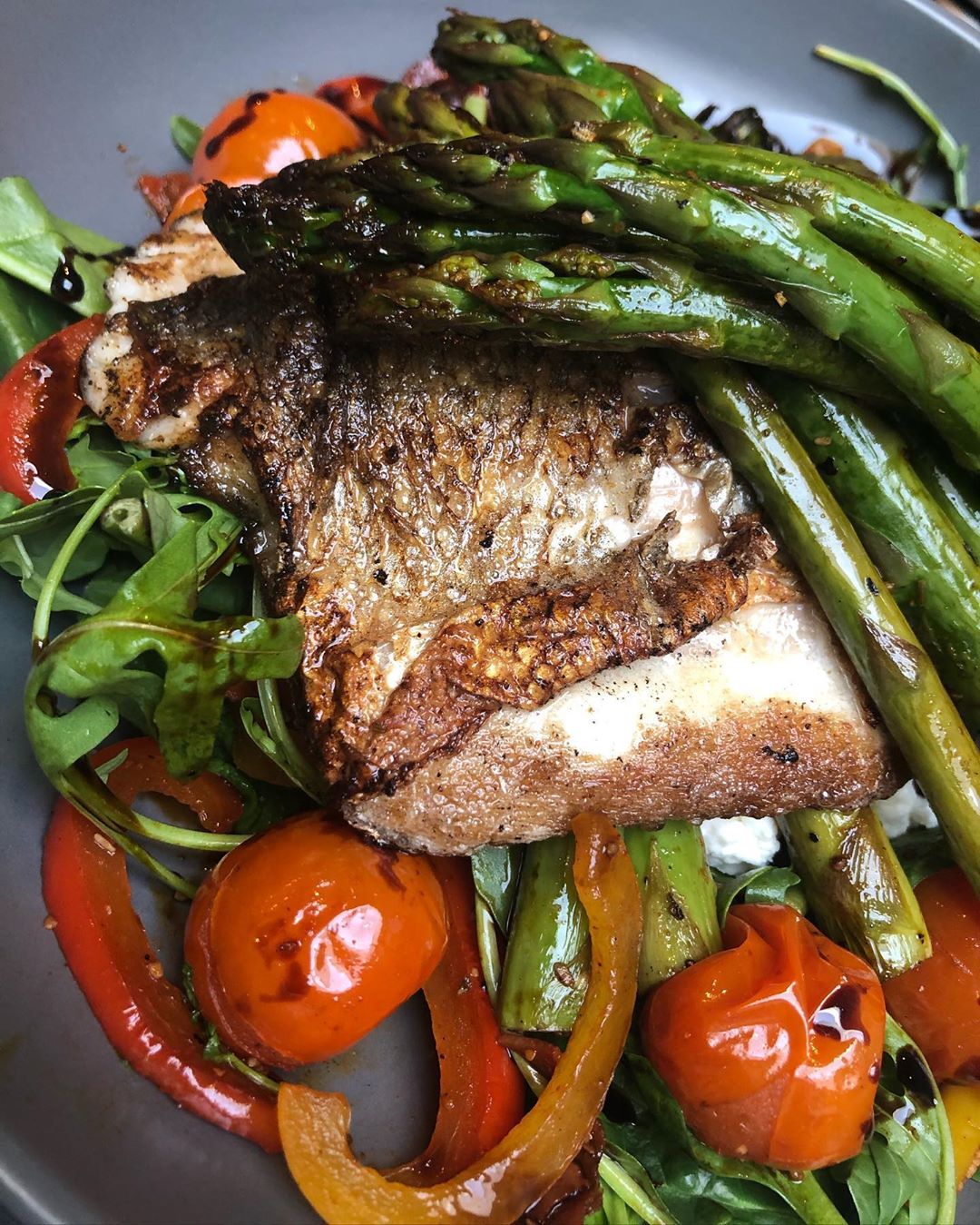 Low Calorie Seabass Salad