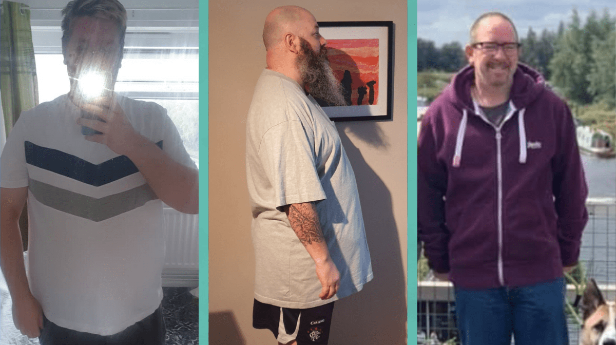 Three Motivational Men who have used exante to lose weight