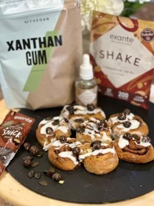 exante cinnamon buns made from meal replacement shake