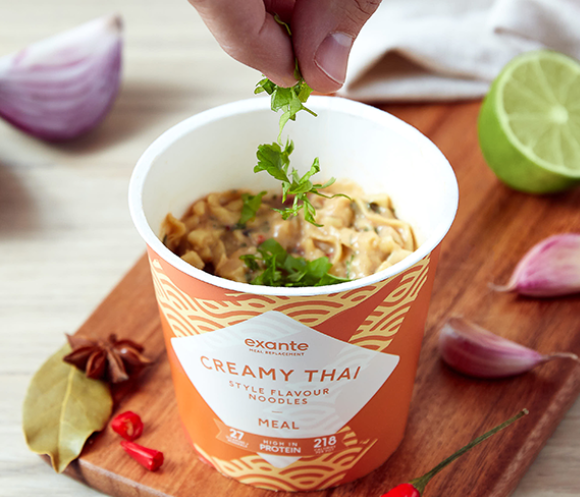 Meal Replacement Creamy Thai Style Noodles Pot Meal