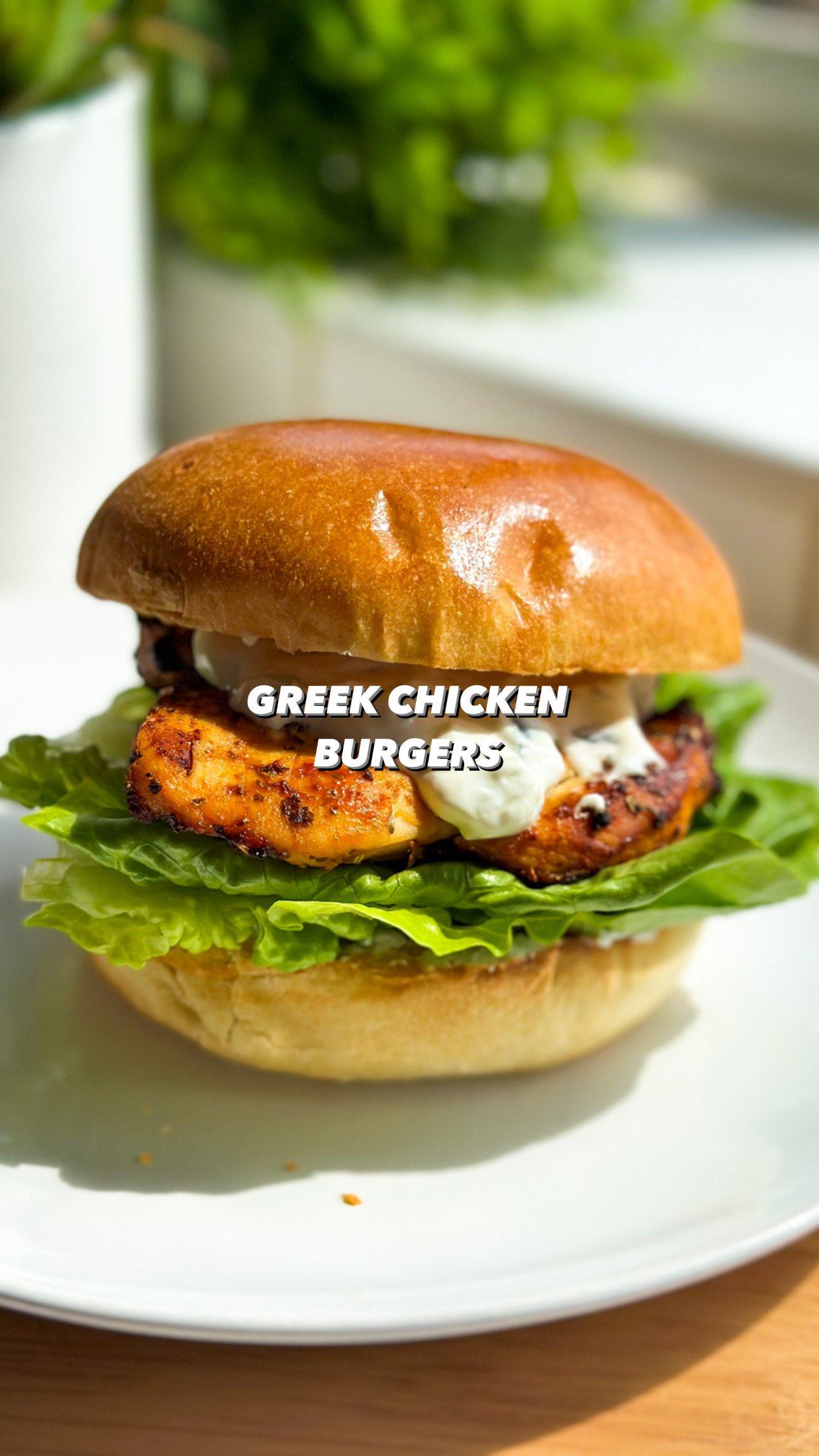 Greek Chicken Burgers