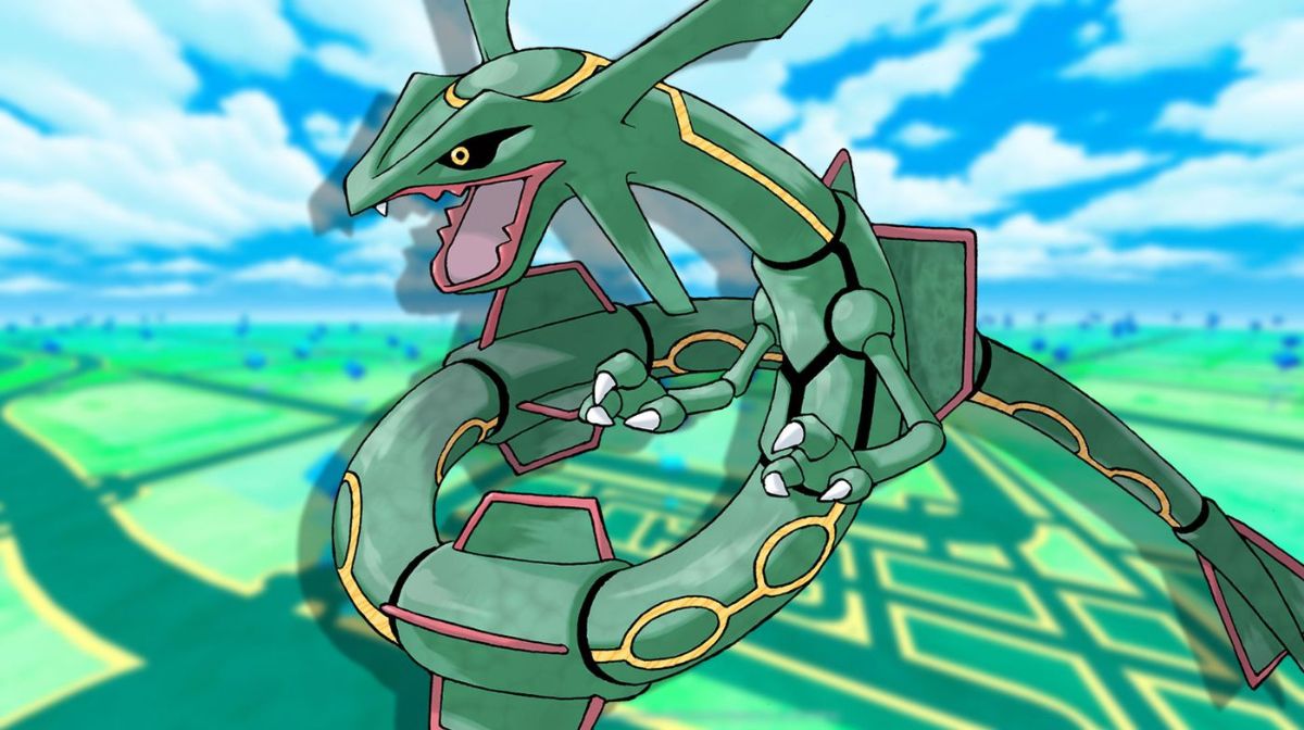 Shiny Rayquaza Legendary Second Attack Maxxed Beast- Registered Pokemon Go