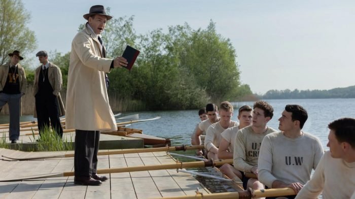 Joel Edgerton and Callum Turner Introduce The Boys In The Boat