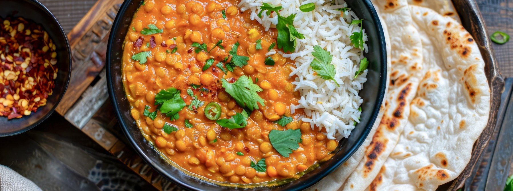 One-pot spicy dahl med linser | Vegansk meal prep