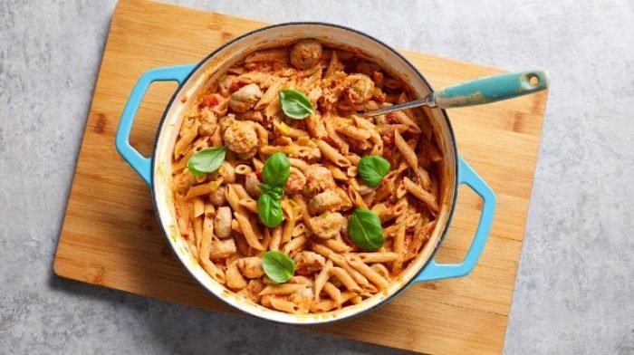 Sund pasta opskrift | Cremet tomatpasta til 4 dages meal prep