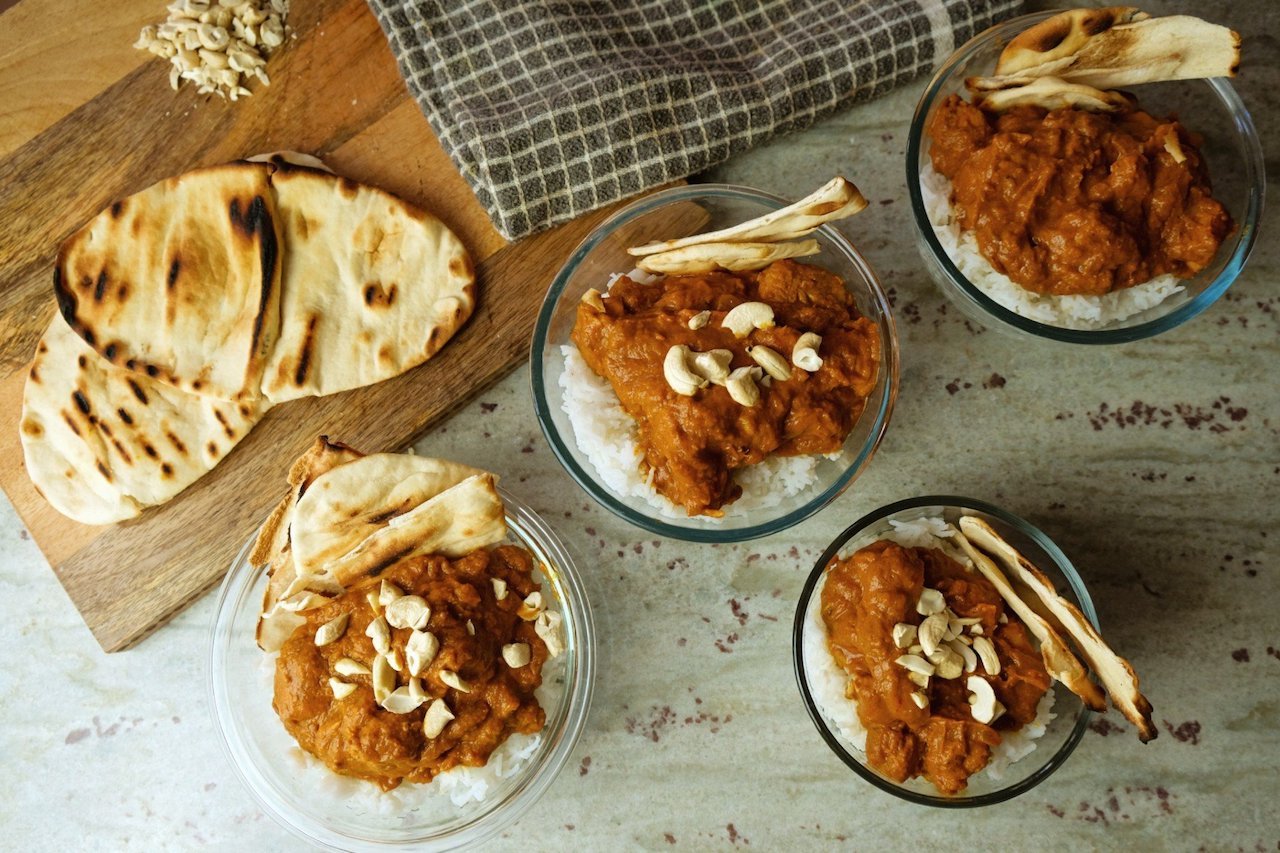 Chicken Tikka Masala meal prep på 30 minutter