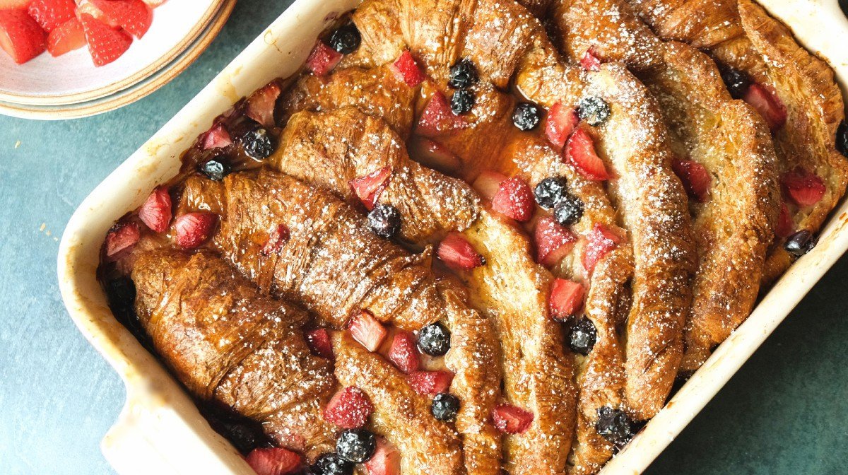 Protein Croissant French Toast | Protein Morgenmad