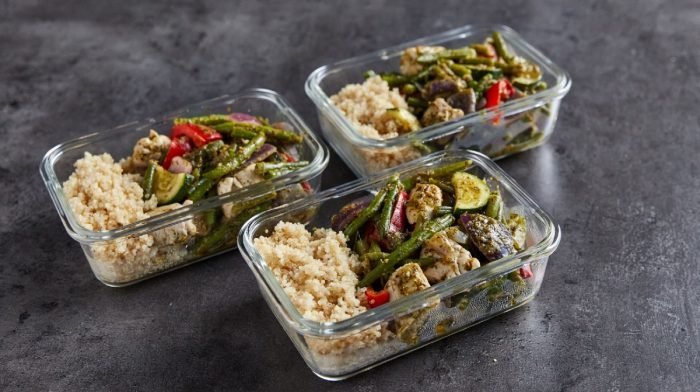 Kylling med pesto & grøntsager | Meal prep