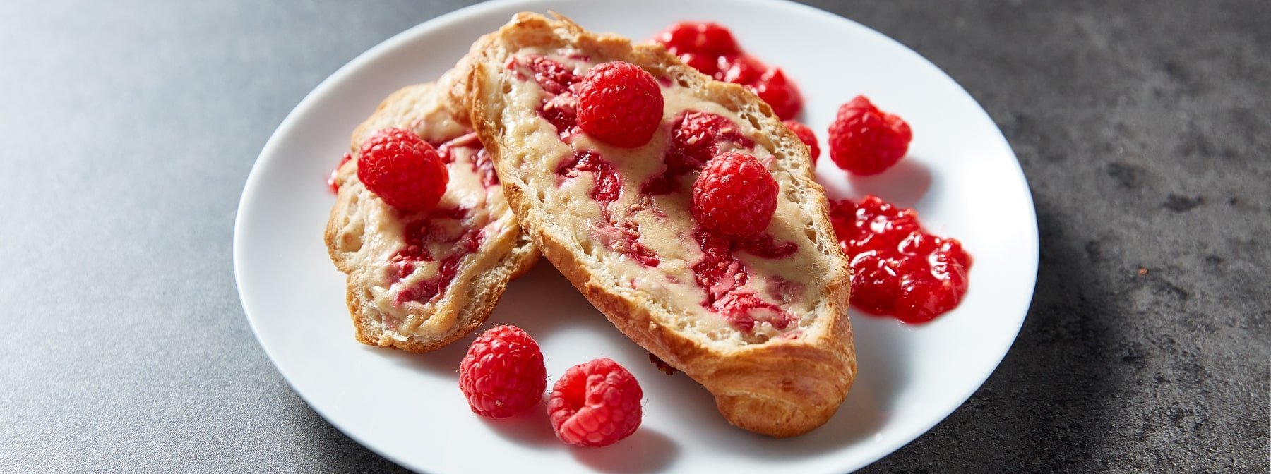 Raspberry Cheesecake-Filled Croissants | High-Protein Breakfast