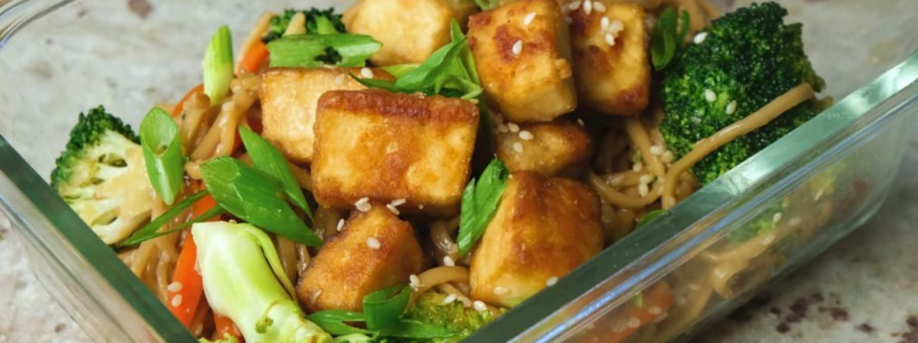 Crispy Tofu & Teriyaki Noodle Meal Prep
