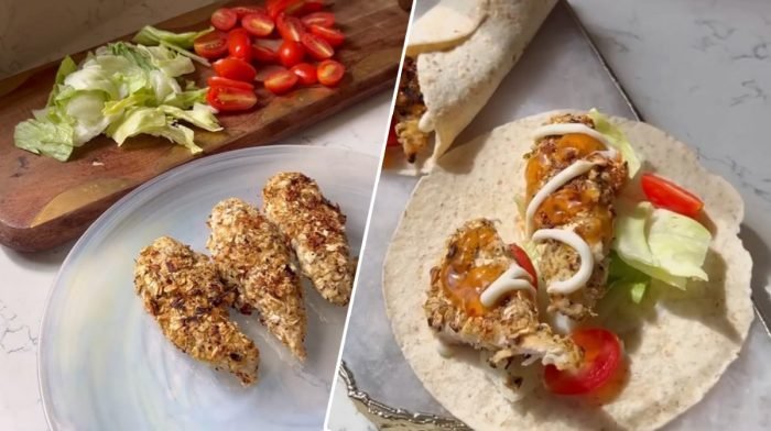 Simple & Tasty Chicken Goujon Wraps