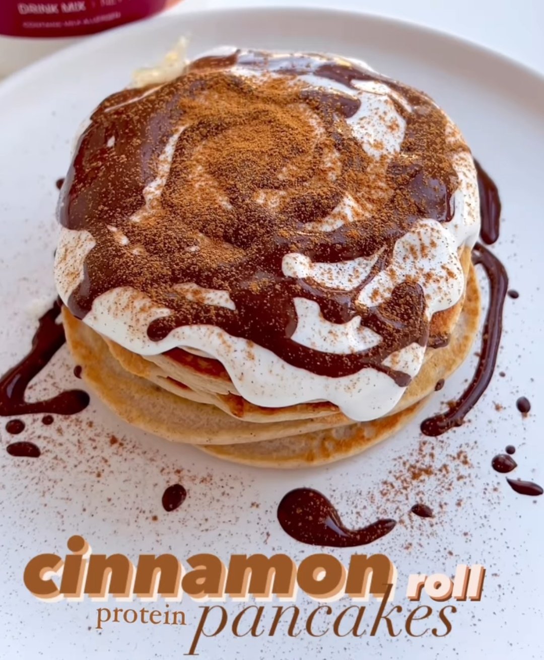 Cinnamon Roll Protein Pancakes Recipe