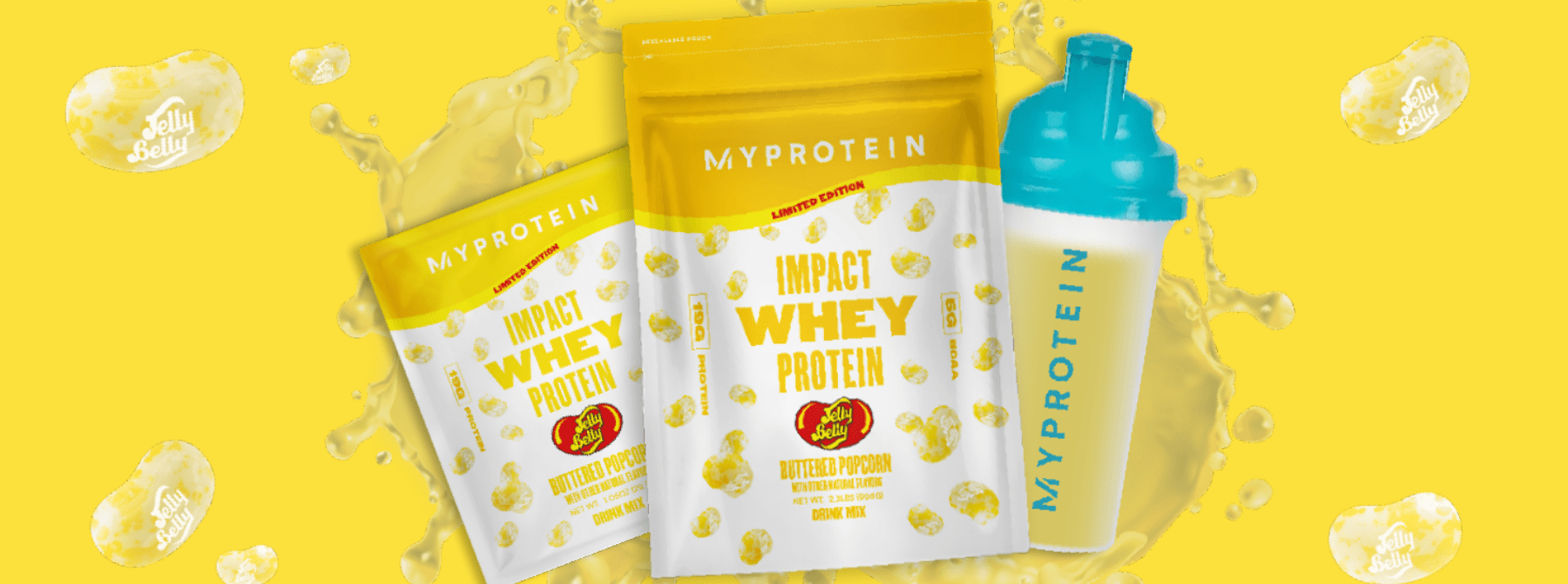 New Impact Whey Protein Flavor: Jelly Belly Buttered Popcorn