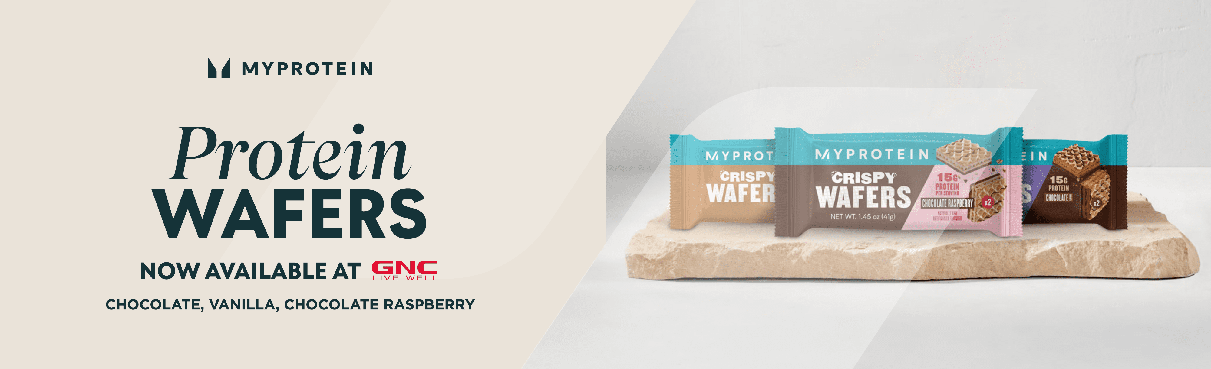 Myprotein x GNC: Crispy Wafers Now Available in Stores & Online