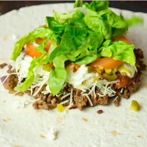 Homemade Beef Crunch Wraps recipe