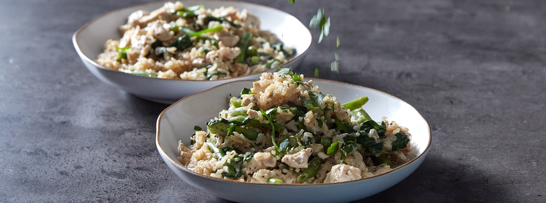 One-Pot Creamy Garlic Chicken & Rice