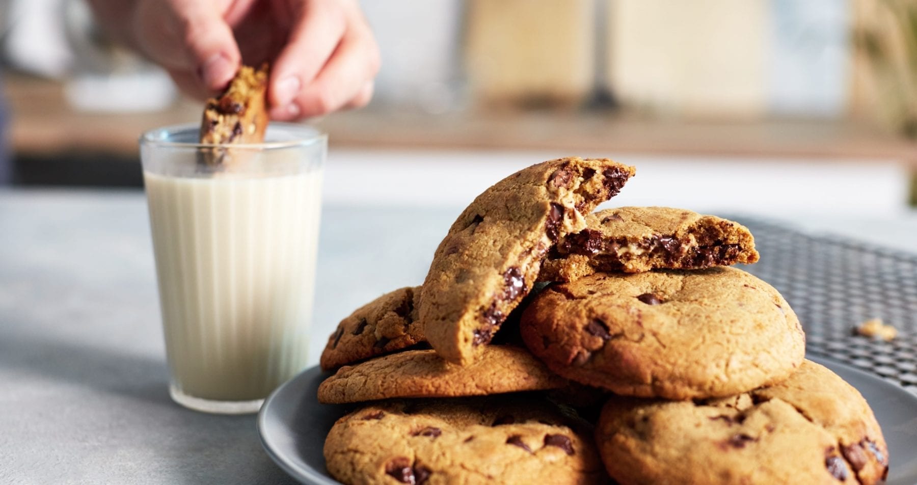 Peanut Butter Stuffed Protein Cookies Recipe