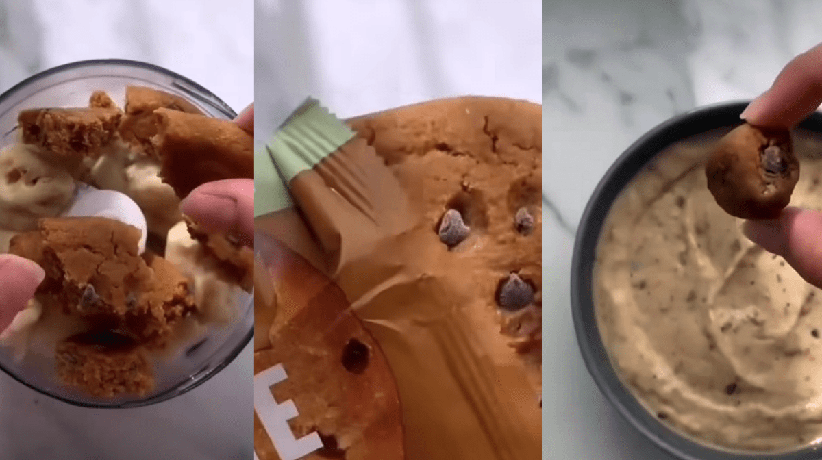 Chocolate Chip Cookie Smoothie Bowl | Proteiinipitoinen aamiainen