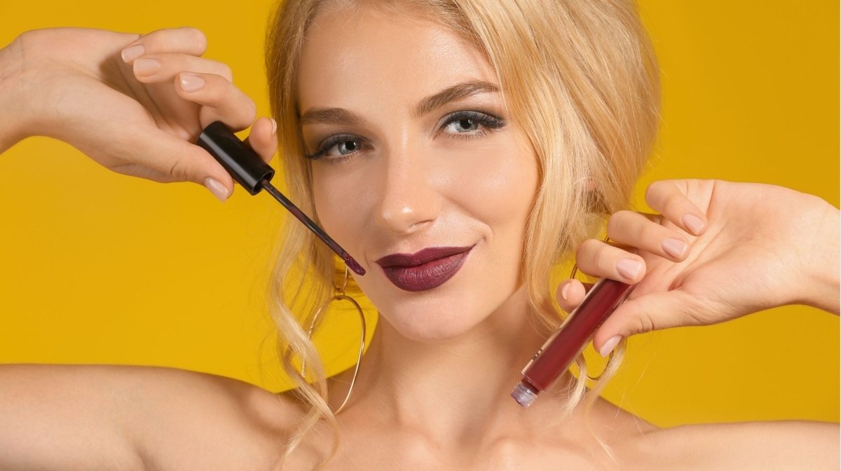 How To Wear An On-Trend Dark Red Lipstick