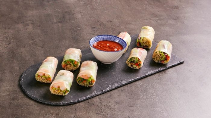 Rouleaux de Printemps Healthy Avec Sauce Satay | Recette du fast food revisitée