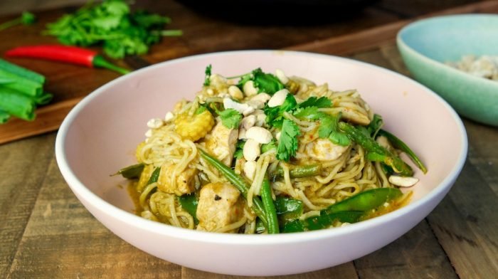 Curry vert thaï aux nouilles | Cuisine facile pour toute la semaine