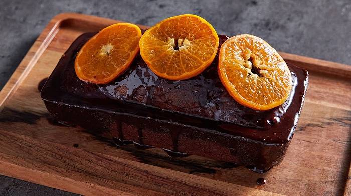 Schokolade-Orange Protein Kuchen