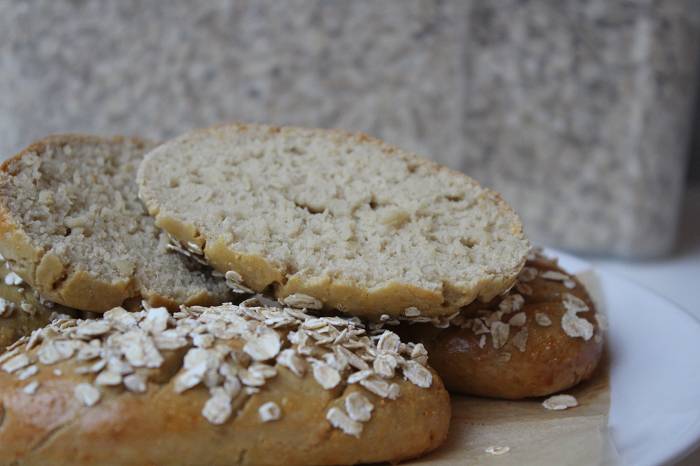 Kalorienarme Zimt-Haferbrötchen