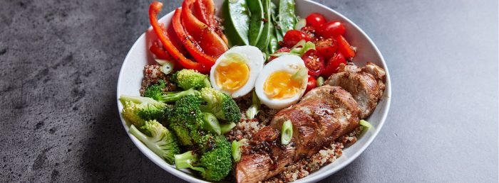 Einfache Protein Bowl Meal Prep